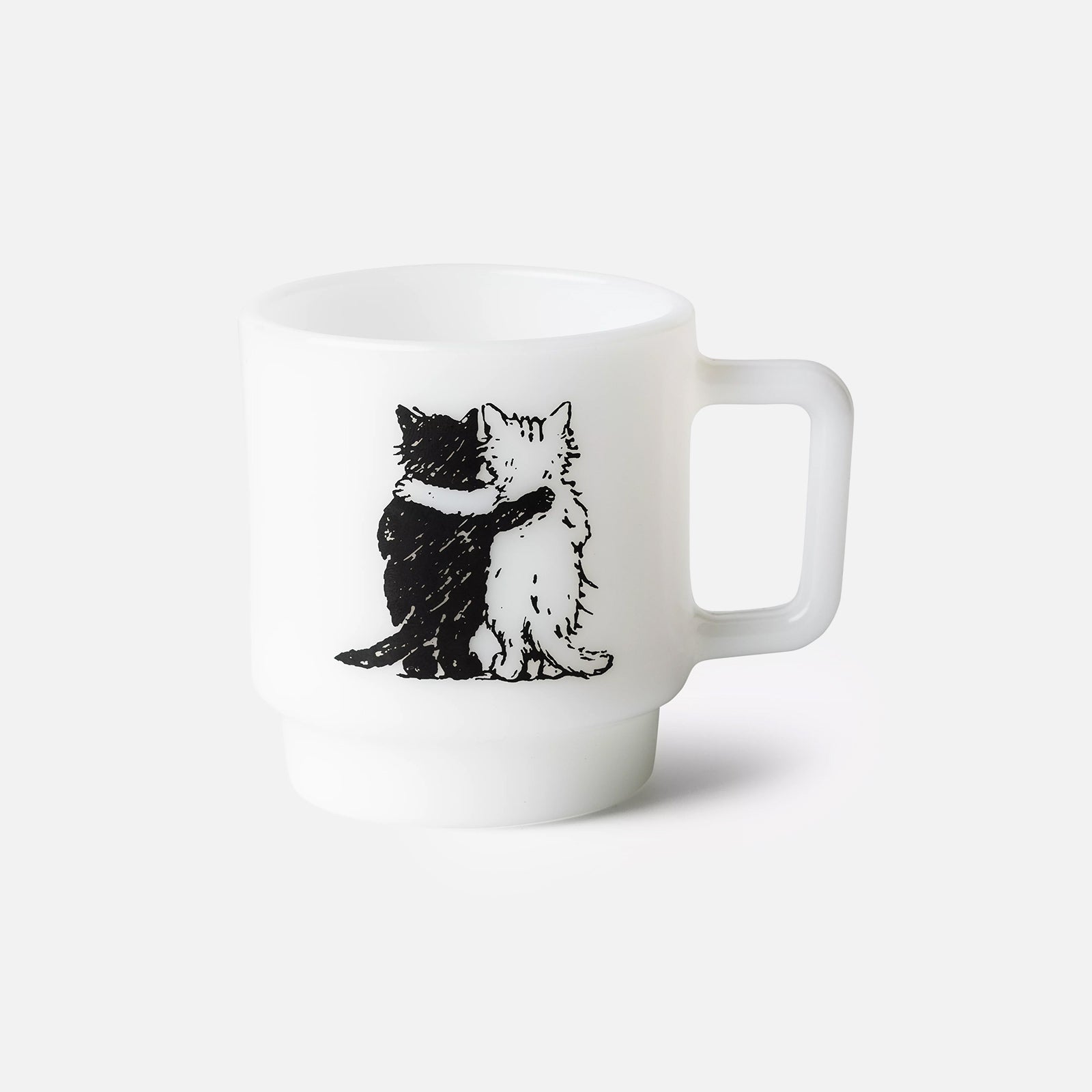 Hugging Cats Glass Mug Glass I03718602XX