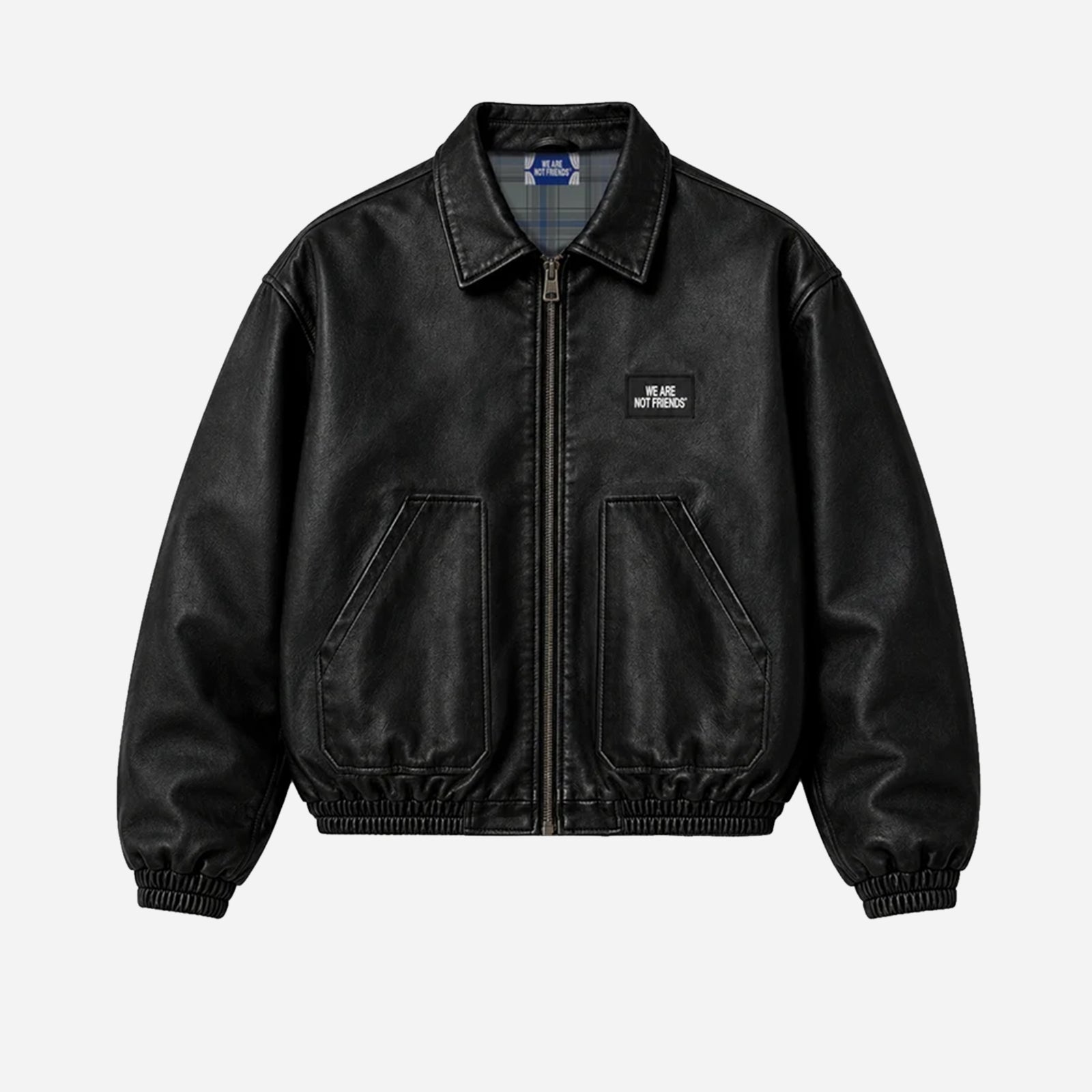 We Are Not Friends Boxy PU Jacket WANF-WI2615