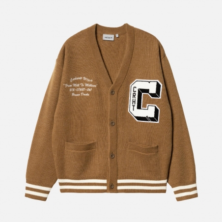 Carhartt WIP Brown Ducks Cardigan I033862.1X4.XX | 4Elementos