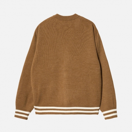 Carhartt WIP Brown Ducks Cardigan I033862.1X4.XX | 4Elementos