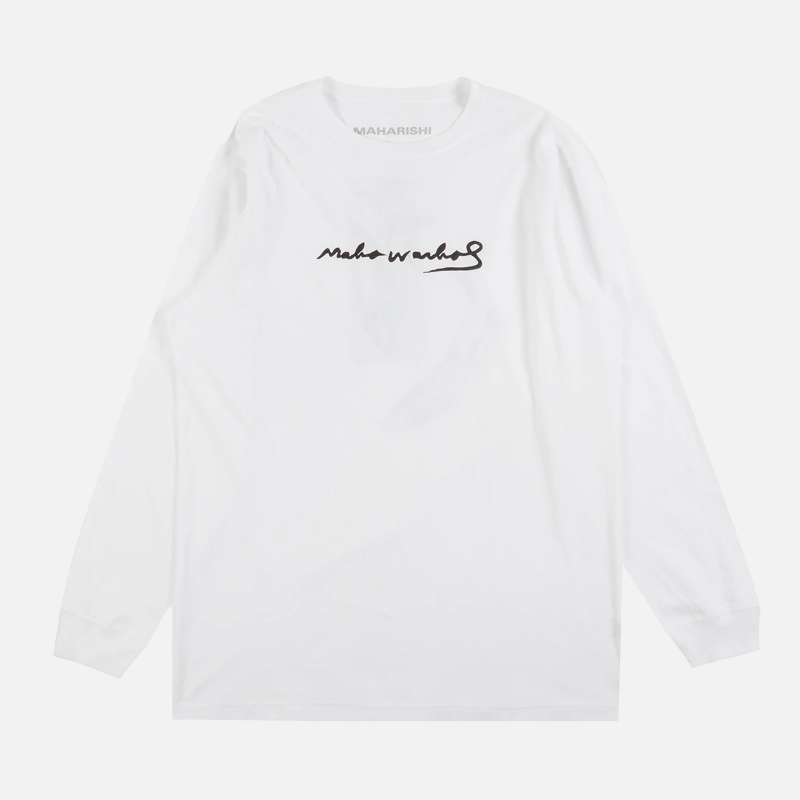 3645 White Maha L S T Shirt