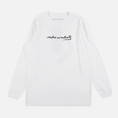 Maharishi 3645-White Maha L/S T-Shirt | 4Elementos