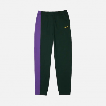 Lacoste L!ve XH7304-17Y Embroidered Two-Tone Fleece Trackpants | 4Elementos