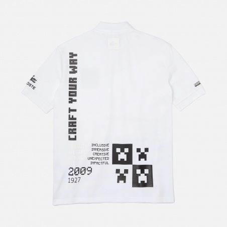 Lacoste L!ve PH3816-001 x Minecraft Ribbed Collar Shirt | 4Elementos