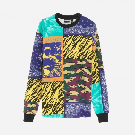 The Hundreds P209004T22-MLTI Collage LS Tshirt | 4Elementos