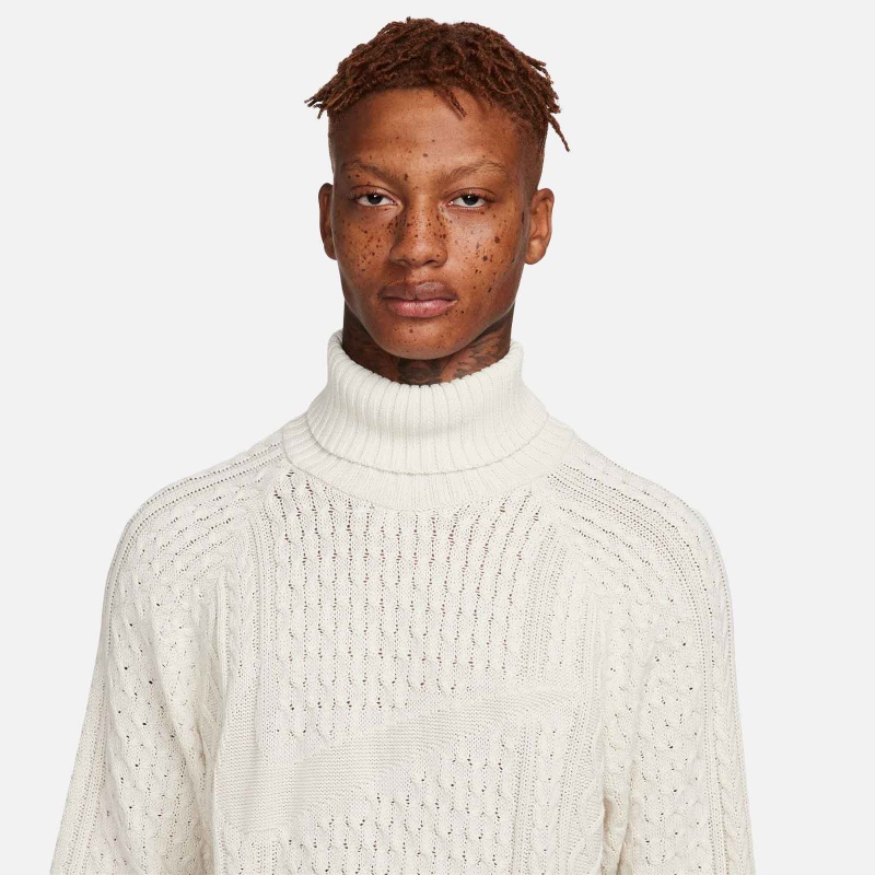 Life Cable Knit Turtleneck Sweater FB7770 072