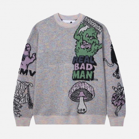 Real Bad Man RBM10001 Too Many Graphics Sweater | 4Elementos