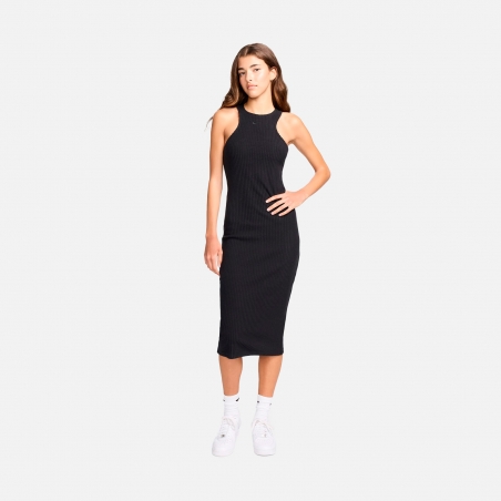 Nike Sportswear Chill Knit Stretch Midi Dress FN3679-010 | 4Elementos