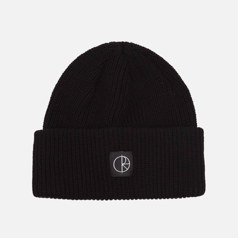 PSS22DFMBB BLK Double Fold Merino Beanie