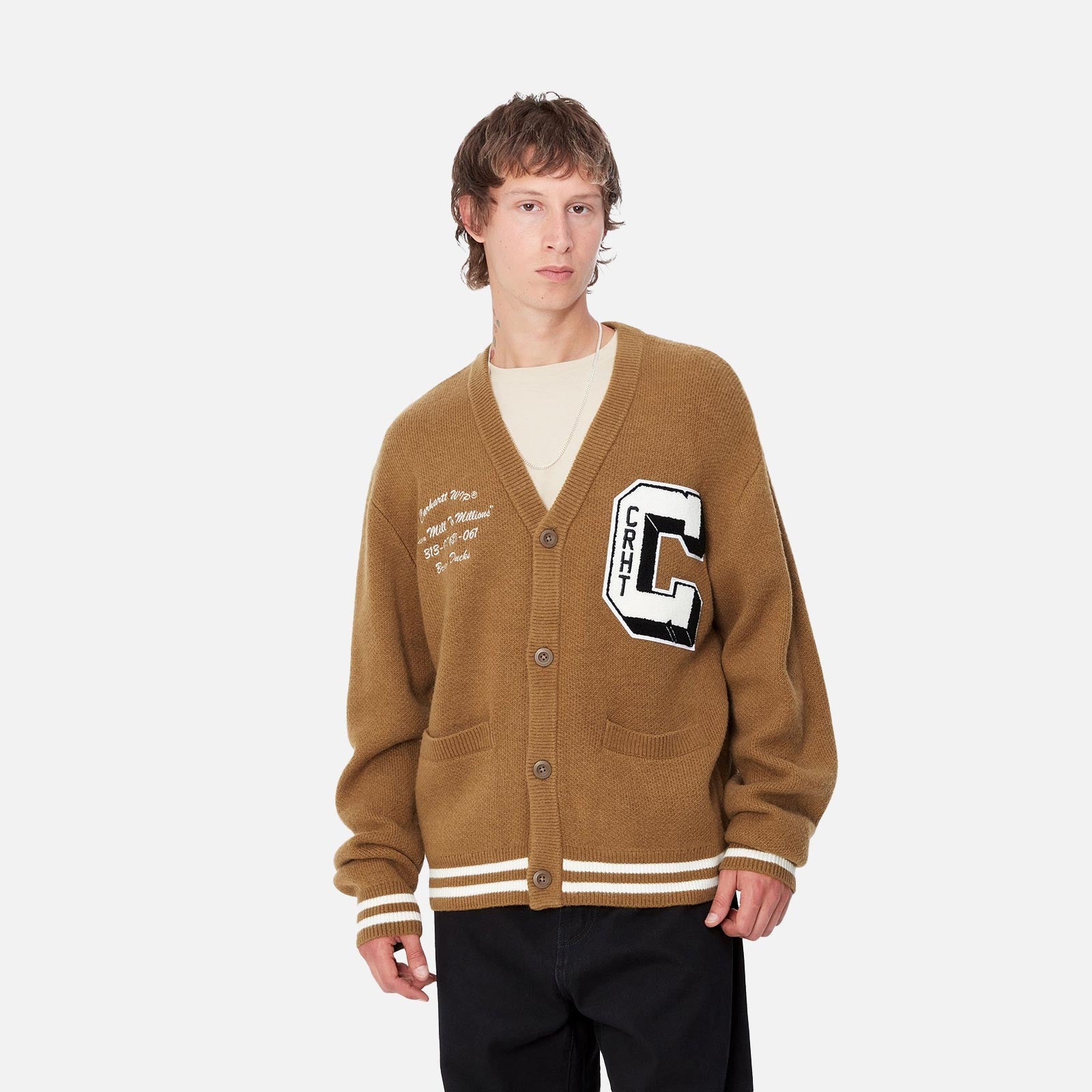 CARHARTT WIP Brown Ducks Cardigan I033862.1X4.XX | 4Elements