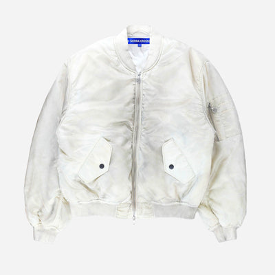 White Faded Bomber FW93SCWFB WHT