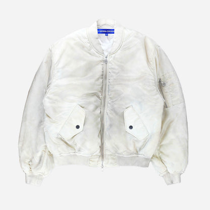 White Faded Bomber FW93SCWFB WHT