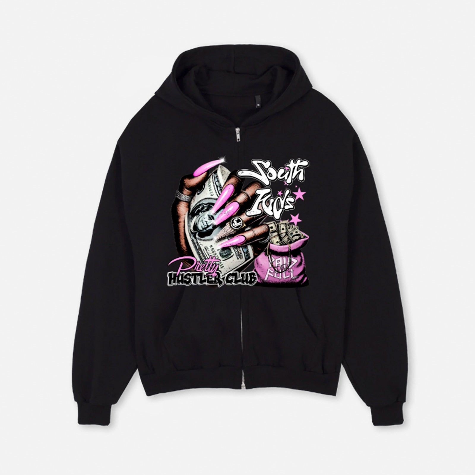 Pretty Hustler Club Zip SKS26PHCZ BLK