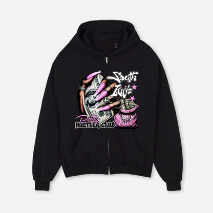 Pretty Hustler Club Zip SKS26PHCZ BLK