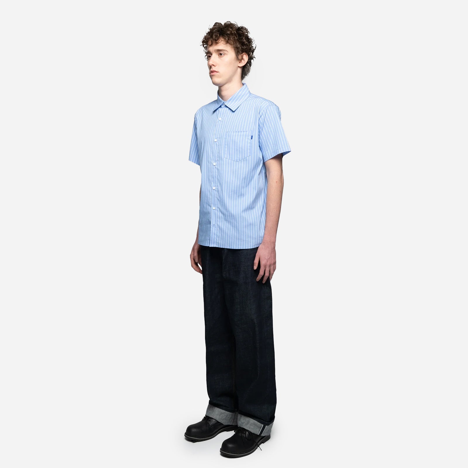 Striped Poplin SS Shirt SS2693SCSPSSS BLU