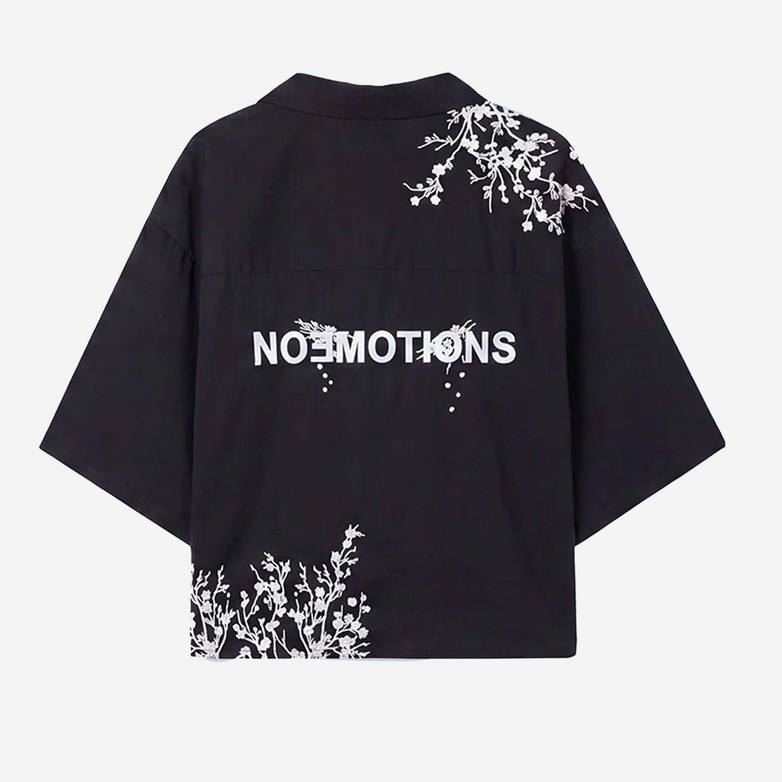 noemotions Flower Shirt NEF26FS-BLK