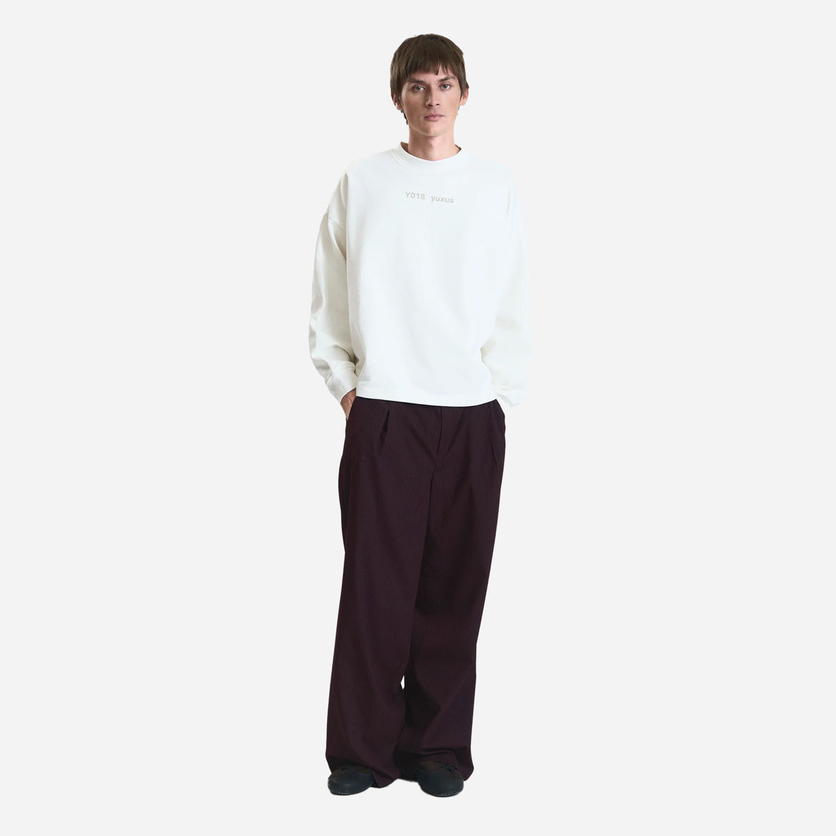 Yuxus Lowercase Crewneck YXLCNFW26-BEG