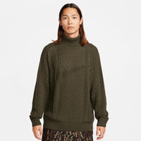 Nike Life Cable Knit Turtleneck Sweater FB7770-325